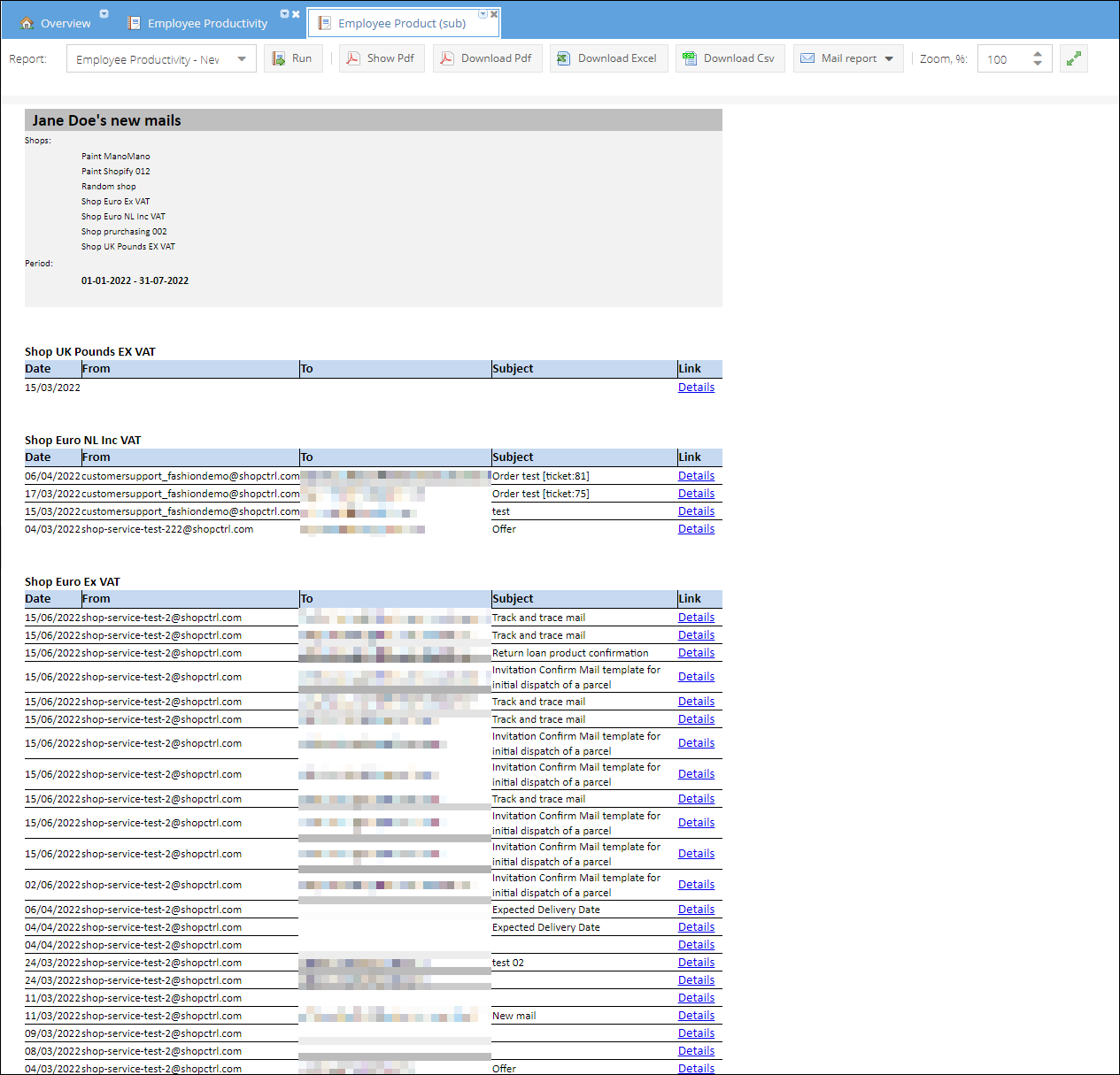 employee-productivity-sub-report